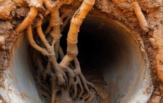 how do tree roots get into pipes